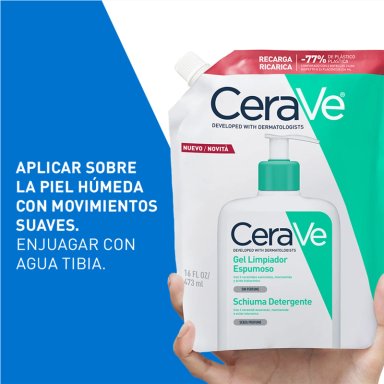 REFILL LIMPIADOR CERAVE ESPUMOSO 473 ML - 5