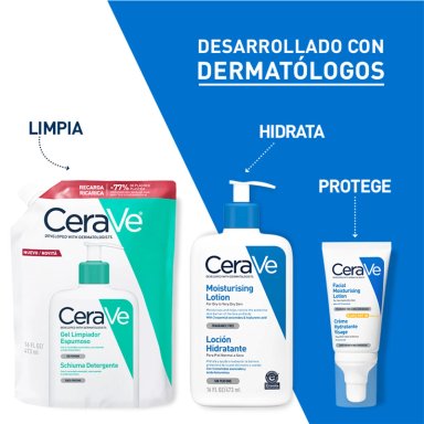 REFILL LIMPIADOR CERAVE ESPUMOSO 473 ML - 6