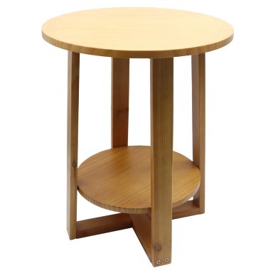 MESA DE APOYO RIPLEY HOME DOBLE CIRCULAR MADERA - 1