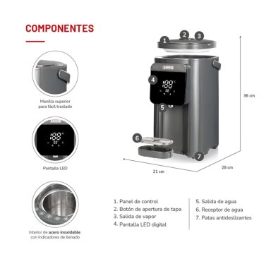 HERVIDOR THOMAS 5 LT TH-TK50 - 5