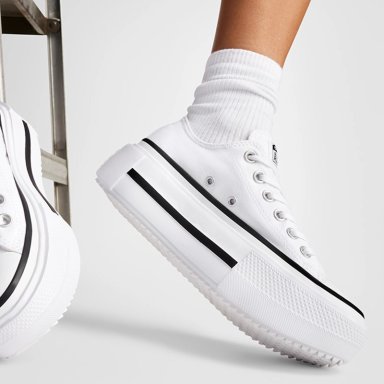 ZAPATILLAS MUJER CONVERSE URBANAS BLANCO CHUCK TAYLOR ALL STAR LIFT DOUBLE STACK - 6