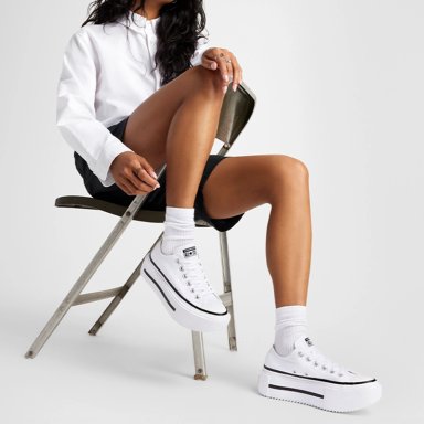 ZAPATILLAS MUJER CONVERSE URBANAS BLANCO CHUCK TAYLOR ALL STAR LIFT DOUBLE STACK - 2