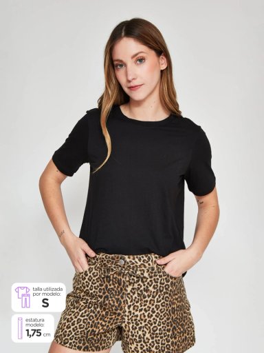 POLERA MUJER ONLY ALGODÓN  - 1