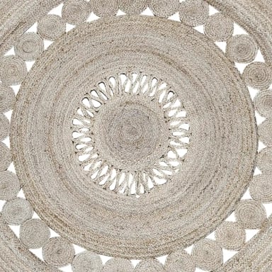 ALFOMBRA REDONDA IDETEX BRAIDED 200 CM NATURAL - 2