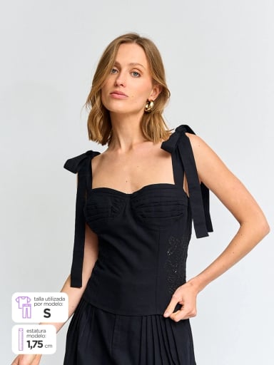 BLUSA MUJER MARQUIS ALGODÓN BORDADO - 1