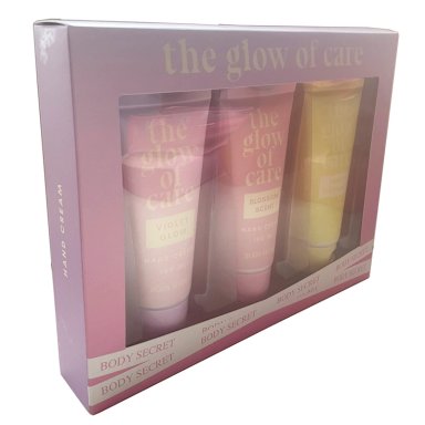SET BODY SECRET THE GLOW OF CARE PASTEL - 2