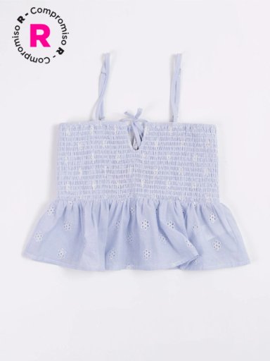 POLERA SIN MANGAS NIÑA M6T TEEN BRODERIE - 1