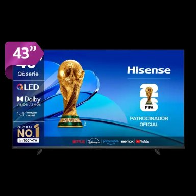 SMART TV HISENSE QLED 4K UHD 43” 43Q6QV - 1