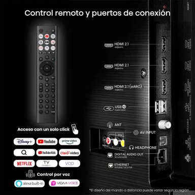 SMART TV HISENSE QLED 4K UHD 43” 43Q6QV - 6