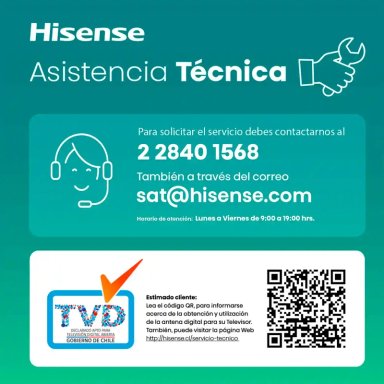 SMART TV HISENSE MINI LED 4K UHD 50” 50U6QV - 9