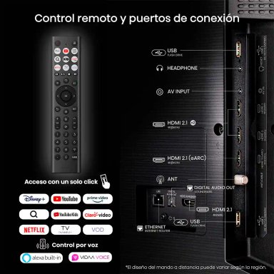 SMART TV HISENSE QLED 4K UHD 75” 75Q6QV - 8