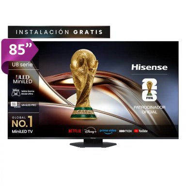 SMART TV HISENSE MINI LED 4K UHD 85” 85U8QG - 1