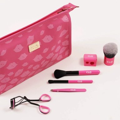 SET ACCESORIOS MAQUILLAJE CLO THE GLAM KIT - 4