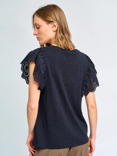 POLERA MUJER MARQUIS MANGA BRODERIE - 2