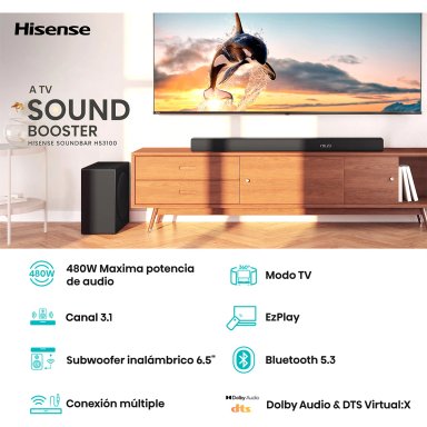SOUNDBAR BLUETOOTH HISENSE H3100 3.1 CH - 9