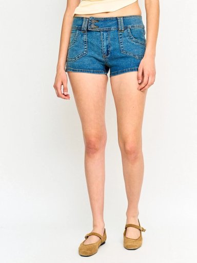 SHORT MUJER INDEX ALGODÓN DENIM TIRO BAJO - 3