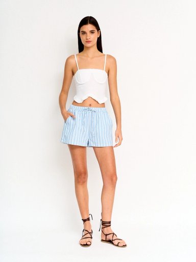 BLUSA MUJER INDEX ALGODÓN TIPO CORSET - 4