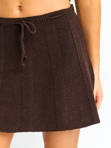 FALDA MUJER INDEX ALGODÓN CORTA TEJIDA - 4