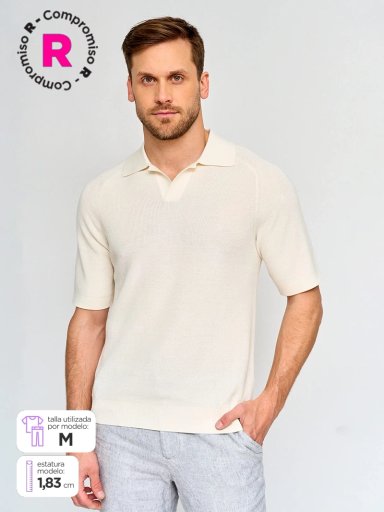 POLERA HOMBRE MARQUIS CUELLO POLO MANGA CORTA TEJIDA - 1