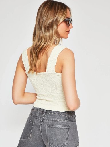 POLERA MUJER INDEX SIN MANGAS FLORES SEAMLESS - 2