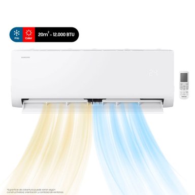 AIRE ACONDICIONADO SPLIT SAMSUNG AR40F12C0AM 12000 BTU FRÍO CALOR INVERTER - 1