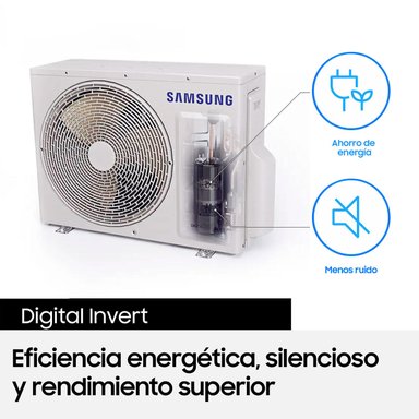 AIRE ACONDICIONADO SPLIT SAMSUNG AR40F12C0AM 12000 BTU FRÍO CALOR INVERTER - 5