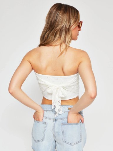 POLERA MUJER INDEX SIN MANGAS BRODERIE PAÑUELO - 2