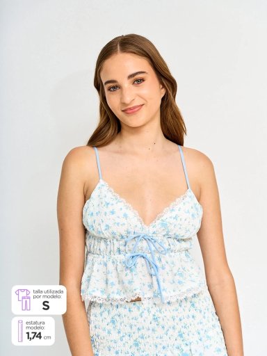 BLUSA MUJER INDEX SIN MANGAS CINTAS - 1