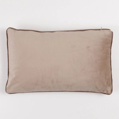 COJÍN RIPLEY HOME VELVET PIPING 30CM X 50CM CAFÉ CLARO - 2