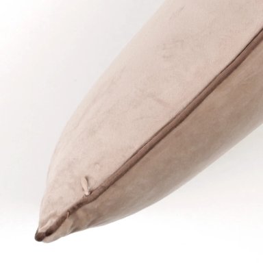 COJÍN RIPLEY HOME VELVET PIPING 30CM X 50CM CAFÉ CLARO - 4