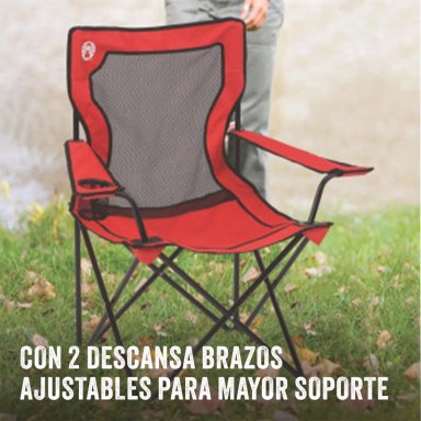 MUEBLE DE CAMPING COLEMAN SILLA QUAD ROJO - 3