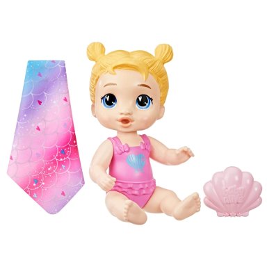 MUÑECA BABY ALIVE HARPER HUGS CHAPUZÓN DE SIRENA - 1