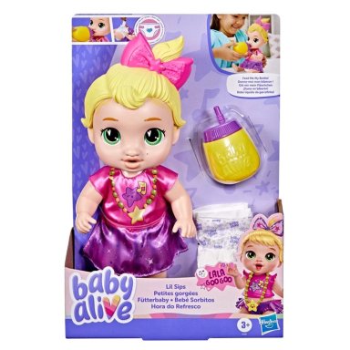 MUÑECA BABY ALIVE BEBÉ SORBITOS LALA GOOGOO - 4