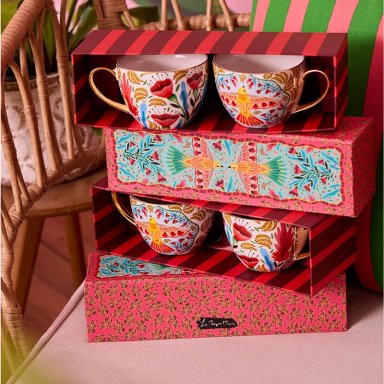 SET X2 MUG RIPLEY HOME LA NEGRA MARÍA DORADO - 1