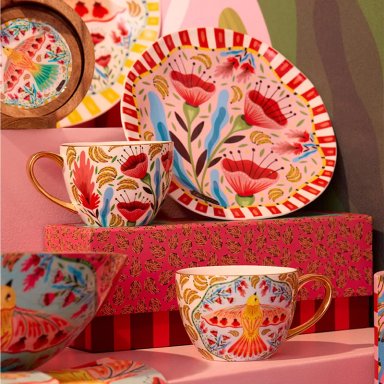 SET X2 MUG RIPLEY HOME LA NEGRA MARÍA DORADO - 7