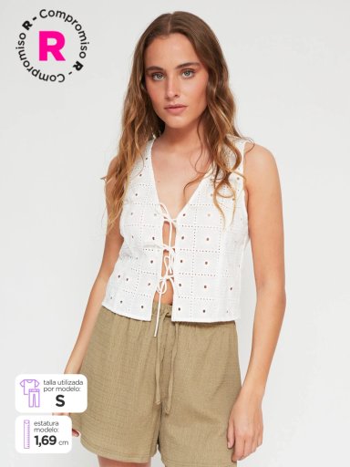 GILET MUJER INDEX ALGODÓN SIN MANGAS - 1