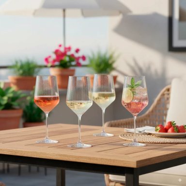 SET 4 COPAS GLASSO ZAPHIRE 500 ML - 5