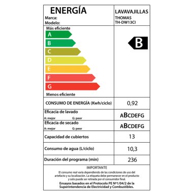 LAVAVAJILLA THOMAS 13 CUBIERTOS TH-DW13CI - 9