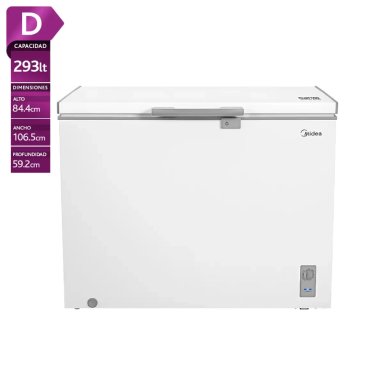 FREEZER HORIZONTAL MIDEA MDRC411FZE01 293L DUAL BLANCO - 1