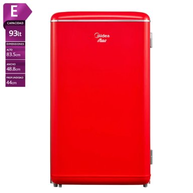 FRIGOBAR MIDEA MDRD142FGE13S 93L FRIO DIRECTO ROJO - 1