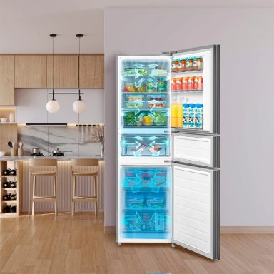 REFRIGERADOR BOTTOM FREEZER MIDEA MDRB363TDE50IN 263L NO FROST GRIS - 7