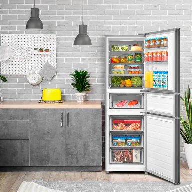 REFRIGERADOR BOTTOM FREEZER MIDEA MDRB363TDE50IN 263L NO FROST GRIS - 8