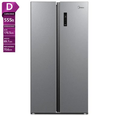 REFRIGERADOR SIDE BY SIDE MIDEA MDRS710FGE50IN 555L NO FROST GRIS - 1
