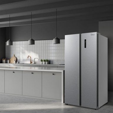 REFRIGERADOR SIDE BY SIDE MIDEA MDRS710FGE50IN 555L NO FROST GRIS - 6