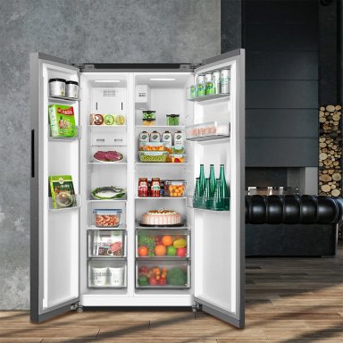 REFRIGERADOR SIDE BY SIDE MIDEA MDRS710FGE50IN 555L NO FROST GRIS - 7
