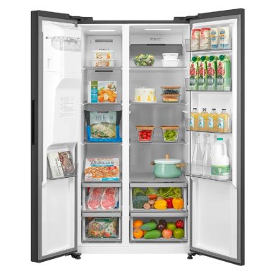 REFRIGERADOR SIDE BY SIDE MIDEA MDRS761FGEDX 569L NO FROST NEGRO - 4