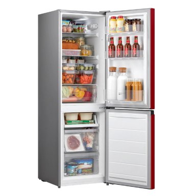 REFRIGERADOR BOTTOM FREEZER MIDEA MDRB241FGE13M 174L FRÍO DIRECTO ROJO - 7