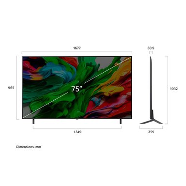 SMART TV LG QNED 4K UHD 75” 75QNED85ASG - 3