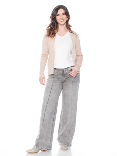 CARDIGAN MUJER WADOS MANGA LARGA CON BOTONES - 1