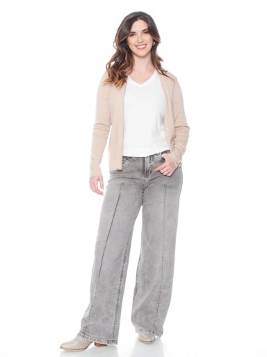 CARDIGAN MUJER WADOS MANGA LARGA CON BOTONES - 1